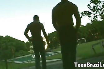 Two Men Double Penetrate a Brazilian Teen Girl